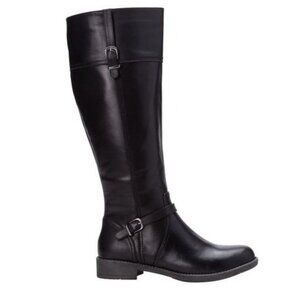 NEW Propet Tasha Black Leather Tall Boot/Sz. 8W-NWOB